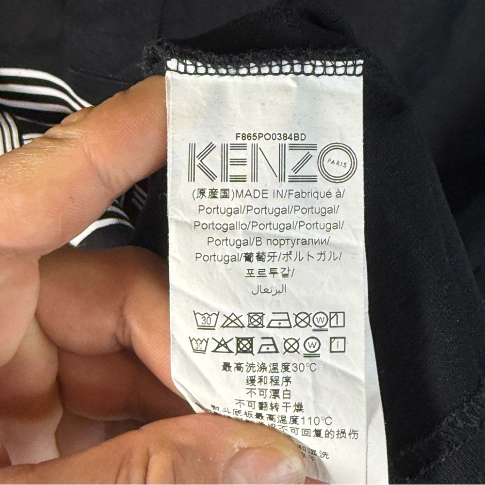 Kenzo Men's Polo in Black and White - Picture 4 of 8